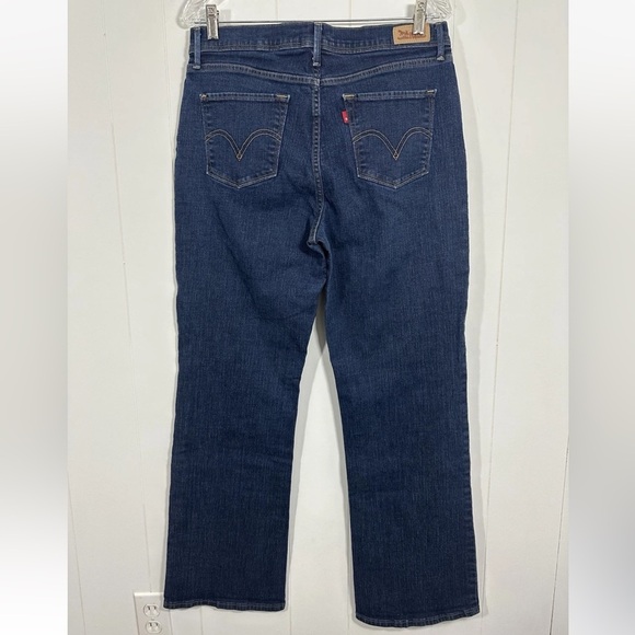 Levis 512 Perfectly Slimming Boot Cut Jeans Women's 12 Dark Wash Denim - Picture 4 of 13